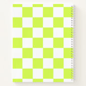 Personalisierter Markierter Neon Lime Green Highli Notizblock (Rückseite)