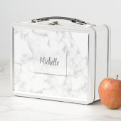 Personalisierter Marmor Metall Brotdose (Beispiel)