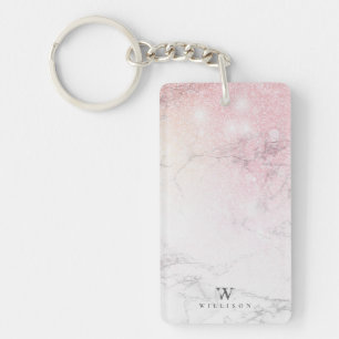 Personalisierter Marmor mit Einzelheiten zum Glitz Schlüsselanhänger
