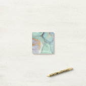 Personalisierter Marmor Post-it Klebezettel (Auf Schreibtisch)