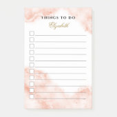 Personalisierter Marmorsteg Terracotta auf Anfrage Post-it Klebezettel (Vorderseite)