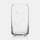 Personalisierter März Geburtsmonat Blume affodil Dosenglas (Rückseite)