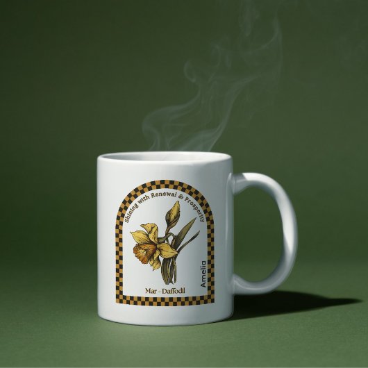 Personalisierter März Geburtsmonat-Foyer Kaffeetasse