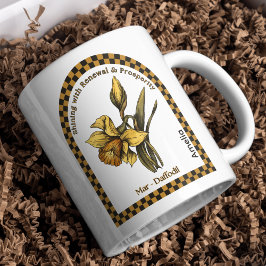 Personalisierter März Geburtsmonat-Foyer Kaffeetasse