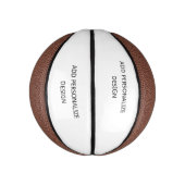 Personalisierter maßgeschneiderter Basketball – Ih (Vertikal)