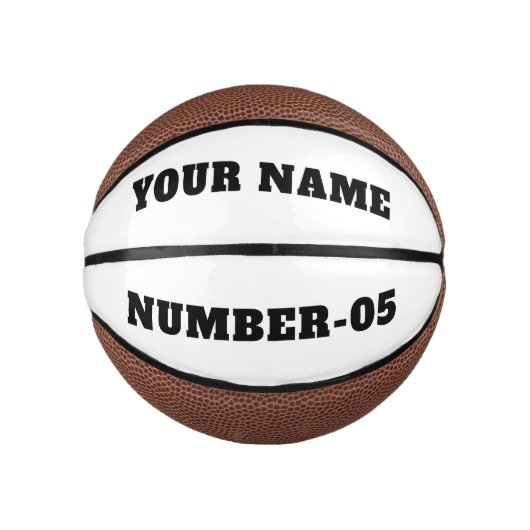 Personalisierter maßgeschneiderter Basketball – Ih (Vorderseite)