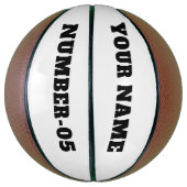 Personalisierter maßgeschneiderter Basketball – Ih (Vertikal)