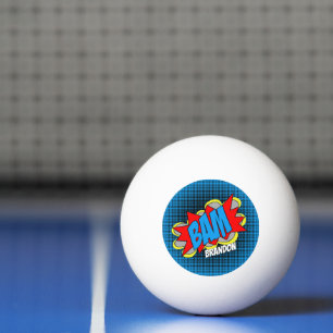 Personalisierter maßgeschneiderter lustiger Vintag Tischtennisball
