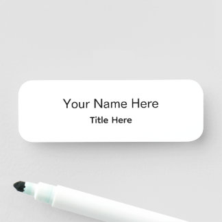 Personalisierter maßgeschneiderter professioneller namensschild