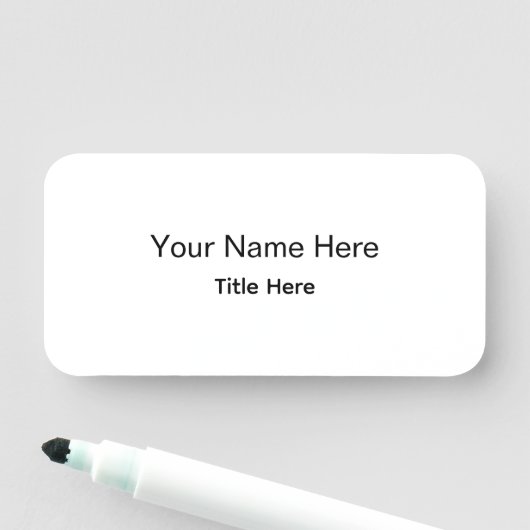 Personalisierter maßgeschneiderter professioneller namensschild (Beispiel)