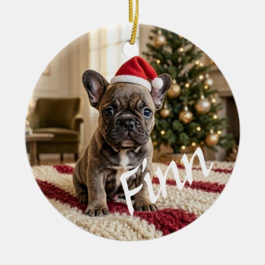 Personalisierter maßgeschneiderter schicker Foto-K Keramik Ornament (Vorne)