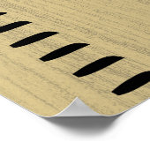 Personalisierter Maßstab für das weibliche Wachstu Poster (Ecke)