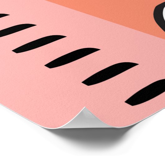 Personalisierter Maßstab für das weibliche Wachstu Poster (Ecke)