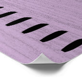 Personalisierter Maßstab für das weibliche Wachstu Poster (Ecke)