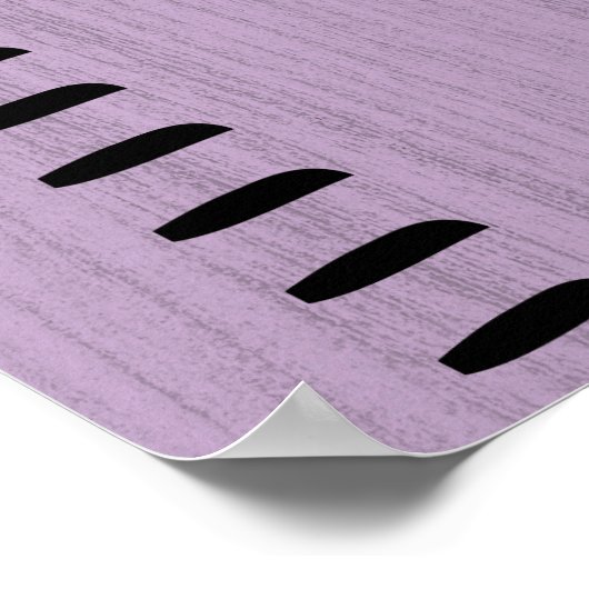 Personalisierter Maßstab für das weibliche Wachstu Poster (Ecke)