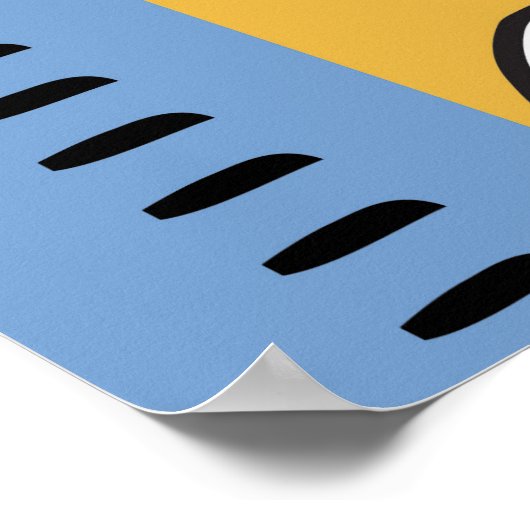 Personalisierter Maßstab für das weibliche Wachstu Poster (Ecke)