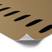 Personalisierter Maßstab für menschliches Wachstum Poster (Ecke)