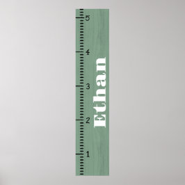 Personalisierter Maßstab für menschliches Wachstum Poster