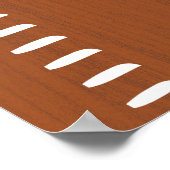 Personalisierter Maßstab für menschliches Wachstum Poster (Ecke)