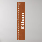 Personalisierter Maßstab für menschliches Wachstum Poster (Vorne)