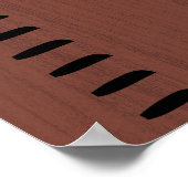 Personalisierter Maßstab für menschliches Wachstum Poster (Ecke)