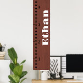 Personalisierter Maßstab für menschliches Wachstum Poster (Heimbüro)