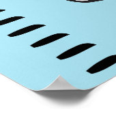 Personalisierter Maßstab für menschliches Wachstum Poster (Ecke)