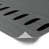 Personalisierter Maßstab für menschliches Wachstum Poster (Ecke)