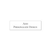 Personalisierter Maßstempel 1,4" x 0,4" Permastempel (Design)