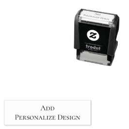 Personalisierter Maßstempel 1,4" x 0,4" Permastempel