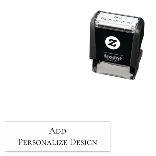 Personalisierter Maßstempel 1,4" x 0,4" Permastempel (Beispiel)