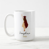 Personalisierter Master-Abschluss-Becher als Gesch Kaffeetasse (Links)