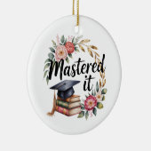 Personalisierter Master-Abschluss Keramik Ornament (Rechts)