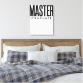 Personalisierter Master Absolvent 2026 Name Leinwanddruck (Insitu (Schlafzimmer))