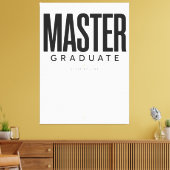 Personalisierter Master Absolvent 2026 Name Leinwanddruck (Insitu (Wohnzimmer))