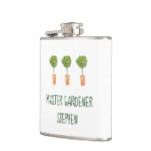 Personalisierter Master Gardener | Gartenarbeit Flachmann (Links)