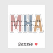 Personalisierter Master of Health Administration Aufkleber (Blatt)