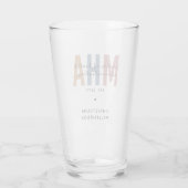 Personalisierter Master of Health Administration Glas (Rückseite)