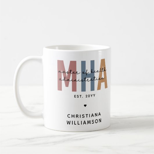 Personalisierter Master of Health Administration Kaffeetasse (Links)