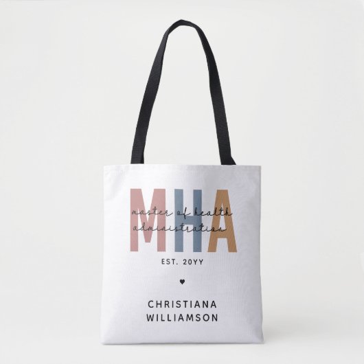 Personalisierter Master of Health Administration Tasche (Vorderseite)