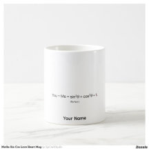 Personalisierter Math Couples Becher Sin Cos