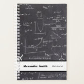 Personalisierter Mathematiklehrer schwarz mit Glei Planer (Vorderseite)
