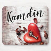 Personalisierter Maus-Pad Land Holzschlüssel für m Mousepad (Vorne)