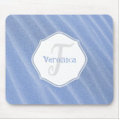 Personalisierter Mauspad mit blauem Sand (Vorne)