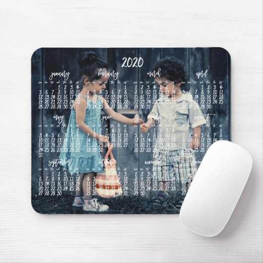 Personalisierter Mauszeiger - Kalender 2020 Mousepad (Mit Mouse)
