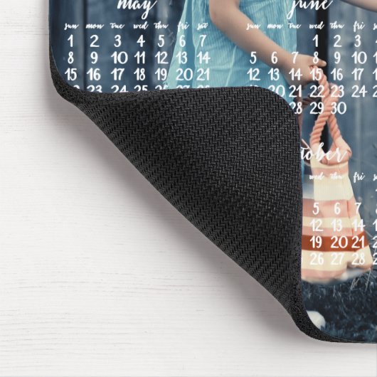 Personalisierter Mauszeigerkalender 2016 Mousepad (Ecke)