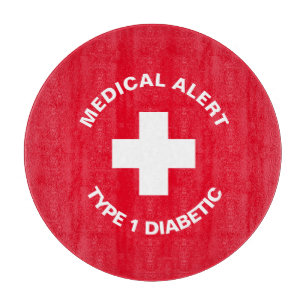 Personalisierter medizinischer Alarm Diabetiker Ro Schneidebrett