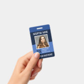 Personalisierter medizinischer Mitarbeiter Blue Fo Ausweis (Handheld)