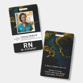 Personalisierter medizinischer Mitarbeiter Lanyard Ausweis (Vorder- & Rückseite)