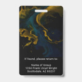 Personalisierter medizinischer Mitarbeiter Lanyard Ausweis (Rückseite)